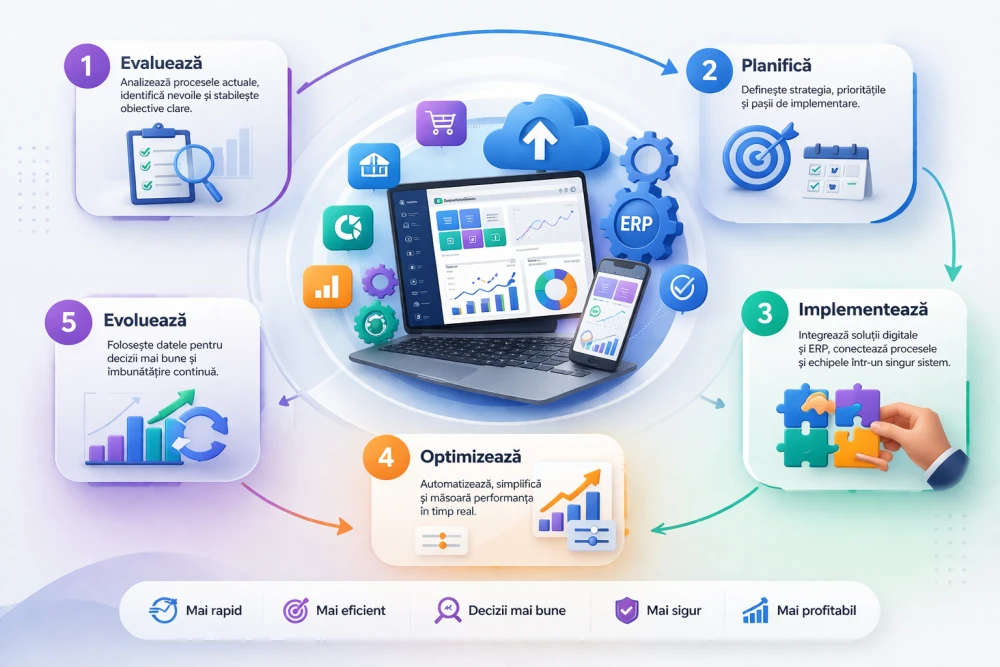 Ghid vizual: Etapele digitalizării pentru IMM-urile din Moldova