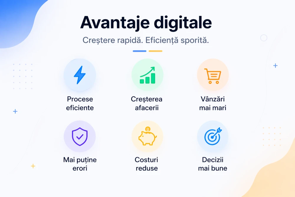 Infografic: Beneficiile modernizării proceselor pentru afacerile locale