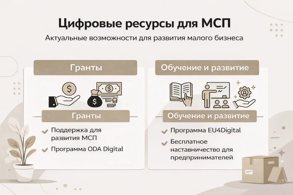 Инфографика: самые полезные ресурсы для цифровизации малого и среднего бизнеса в Молдове