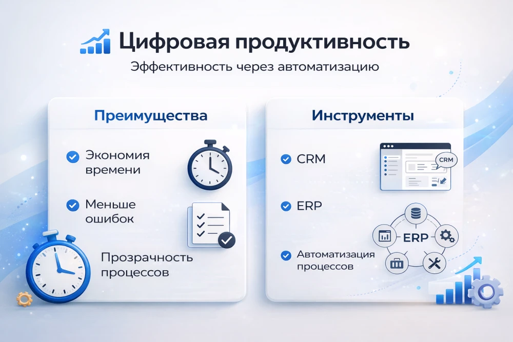 Инфографика: Этапы, через которые проходят МСБ в процессе цифровизации