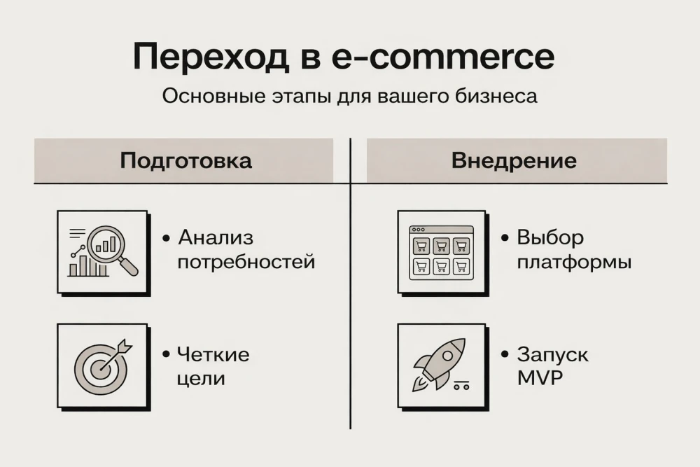 Инфографика: основные этапы запуска интернет-магазина